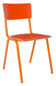 Oranžová jídelní židle ZUIVER BACK TO SCHOOL Zuiver