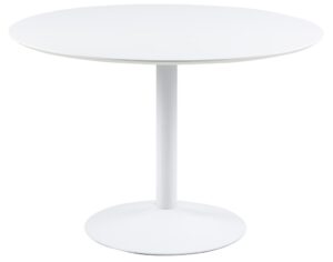 SCANDI Bílý jídelní stůl Kreon 110 cm SCANDI
