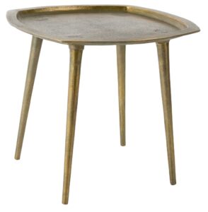 Zlatý odkládací stolek DUTCHBONE Abbas 45x45 cm Dutchbone