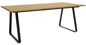 SCANDI Hnědý dubový jídelní stůl Menora 200x95 cm SCANDI