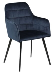 DAN-FORM Modrá sametová židle DanForm Embrace DAN-FORM