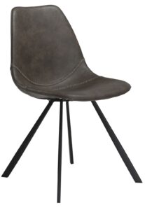 DAN-FORM Vintage šedá koženková jídelní židle DanForm Pitch DAN-FORM