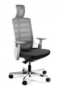 OfficeLab Bílá látková kancelářská židle Spin OfficeLab