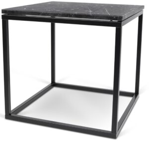 Porto Deco Černý mramorový konferenční stolek Xanti s černou podnoží 50 x 50 cm Porto Deco