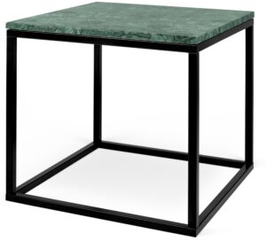 Porto Deco Zelený konferenční stolek Xanti s černou podnoží 50 x 50 cm Porto Deco