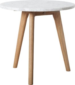 Bílý mramorový odkládací stolek ZUIVER WHITE STONE 40 cm Zuiver