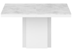 Porto Deco Bílý mramorový jídelní stůl Aveiro 130 x 130 cm Porto Deco