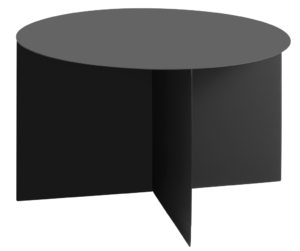 Nordic Design Černý kovový konferenční stolek Elion Ø 70 cm Nordic Design