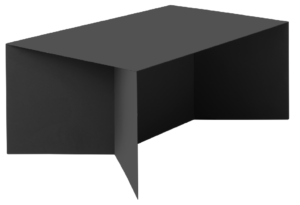 Nordic Design Černý kovový konferenční stolek Elion 100x60 cm Nordic Design