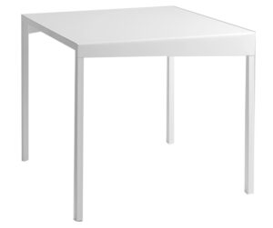 Nordic Design Bílý kovový jídelní stůl Narvik 80 cm Nordic Design