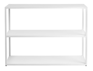 Nordic Design Bílý kovový regál Hypper 100x75 cm Nordic Design