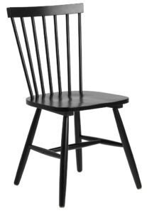 SCANDI Černá dřevěná jídelní židle Wood SCANDI