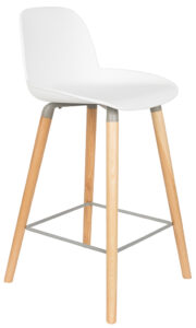 Bílá barová židle ZUIVER ALBERT KUIP 65 cm Zuiver