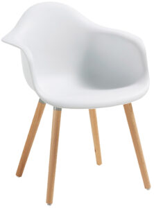 Bílá plastová jídelní židle LaForma Kenna LaForma