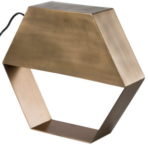 Mosazná kovová stolní lampa LaForma Bern LaForma