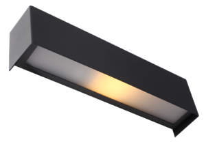Nordic Design Grafitově černé kovové nástěnné světlo Linie XS 26 cm Nordic Design