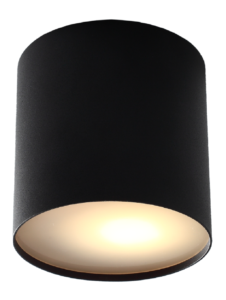 Nordic Design Černé kovové bodové světlo U Nordic Design