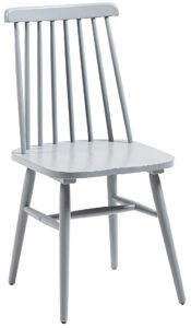 Světle šedá dřevěná jídelní židle LaForma Kristie LaForma