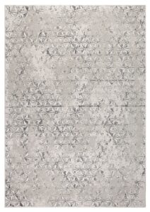 Šedý koberec ZUIVER MILLER 170x240 cm s geometrickými vzory Zuiver