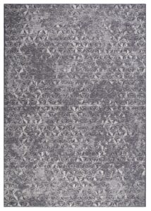 Modrý koberec ZUIVER MILLER 200x300 cm s geometrickými vzory Zuiver