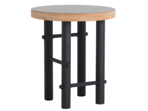 Nordic Design Černý dřevěný konferenční stolek Nardo 40 cm Nordic Design
