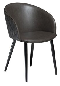 DAN-FORM Vintage šedá koženková židle DanForm Dual DAN-FORM