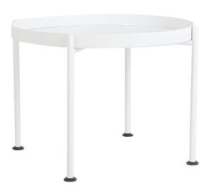 Nordic Design Bílý kovový konferenční stolek Nollan II 60 cm Nordic Design
