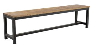 SCANDI Dřevěná lavice Kalma 170 cm s černou podnoží SCANDI