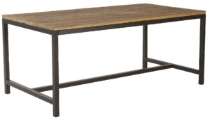 SCANDI Hnědý dřevěný jídelní stůl Kalma 180x90 cm SCANDI