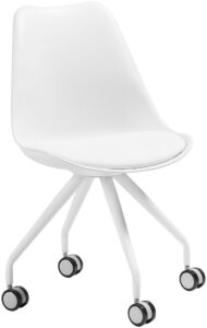 Bílá koženková konferenční židle LaForma Lars LaForma