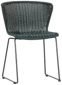 Hoorns Zelená vyplétaná židle Leon Hoorns