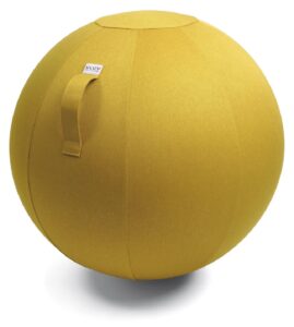 Hořčicově žlutý sedací / gymnastický míč  VLUV LEIV Ø 65 VLUV