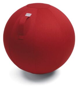 Červený sedací / gymnastický míč VLUV LEIV Ø 65 VLUV