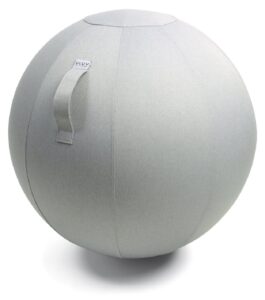 Stříbrný sedací / gymnastický míč  VLUV LEIV Ø 65 VLUV