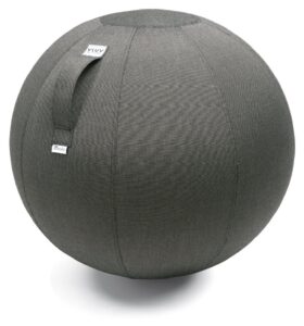 Tmavě šedý exteriérový sedací / gymnastický míč  VLUV AQVA Ø 65 VLUV
