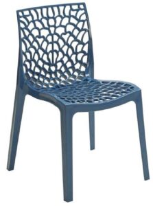 SitBe Modrá plastová jídelní židle Coral-C SitBe