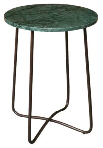 Zelený mramorový odkládací stolek DUTCHBONE Emerald 41 cm Dutchbone