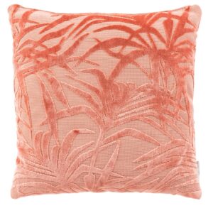Růžový polštář ZUIVER MIAMI s palmovým motivem Zuiver