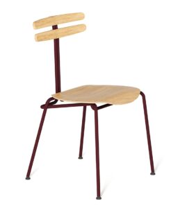 Bordová dřevěná židle Tabanda Trojka I. Tabanda