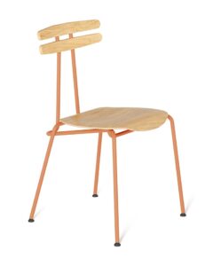 Oranžová dřevěná židle Tabanda Trojka II. Tabanda