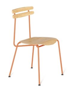 Oranžová dřevěná židle Tabanda Trojka III. Tabanda