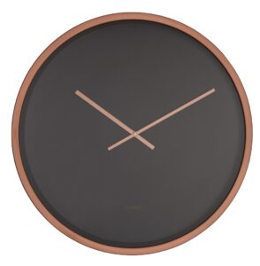 Nástěnné černo bronzové minimalistické hodiny ZUIVER BANDIT Zuiver
