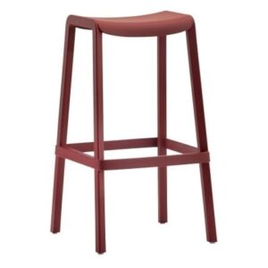 Pedrali Červená plastová barová židle Dome 268 Pedrali