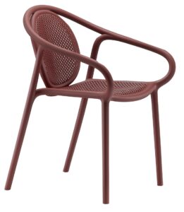 Pedrali Červená plastová jídelní židle Remind 3735 Pedrali