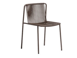 Pedrali Tmavě hnědá kovová zahradní židle Tribeca 3660 Pedrali