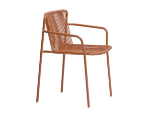 Pedrali Hnědá kovová zahradní židle Tribeca 3665 Pedrali
