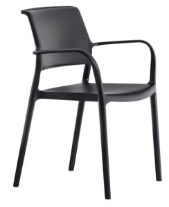 Pedrali Černá plastová židle Ara 315 Pedrali