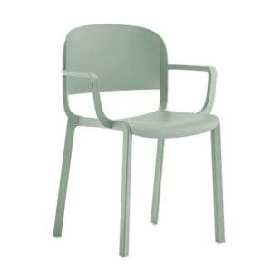 Pedrali Zelená plastová židle Dome 265 s područkami Pedrali