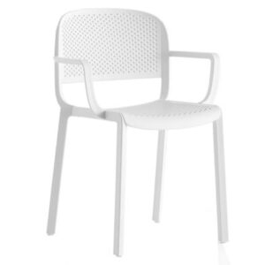 Pedrali Bílá plastová židle Dome 266 Pedrali