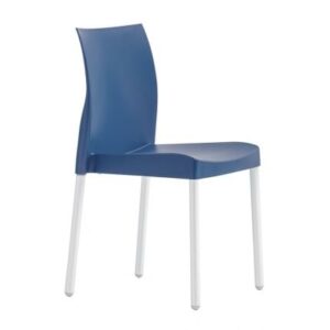 Pedrali Modrá plastová jídelní židle Ice 800 Pedrali